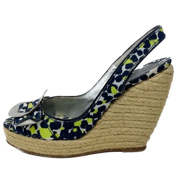 Roger Vivier Cordella Espadrille Wedge Slingback Sandals size 38 / US7-7.5 - Picture 8 of 16